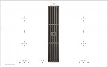 Варочная панель с вытяжкой Kuppersbusch KMI 8500.0 WR Black Chrome