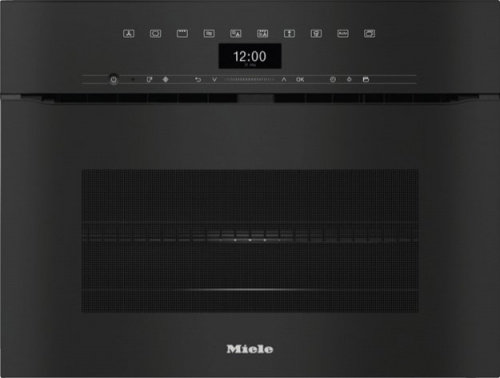 Компактный духовой шкаф с СВЧ Miele H7440BMX OBSW